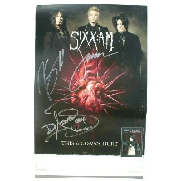 SIXX: AM (Nikki Six, Dj Ashba) This IS Gonna Hurt Signed Book Release - Picture 1 of 4